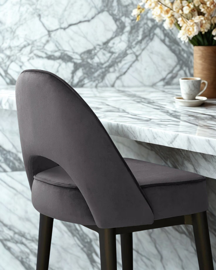 velvet bar stool