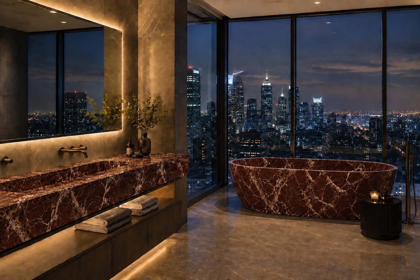 Grande Rosso Levanto Marble Basin