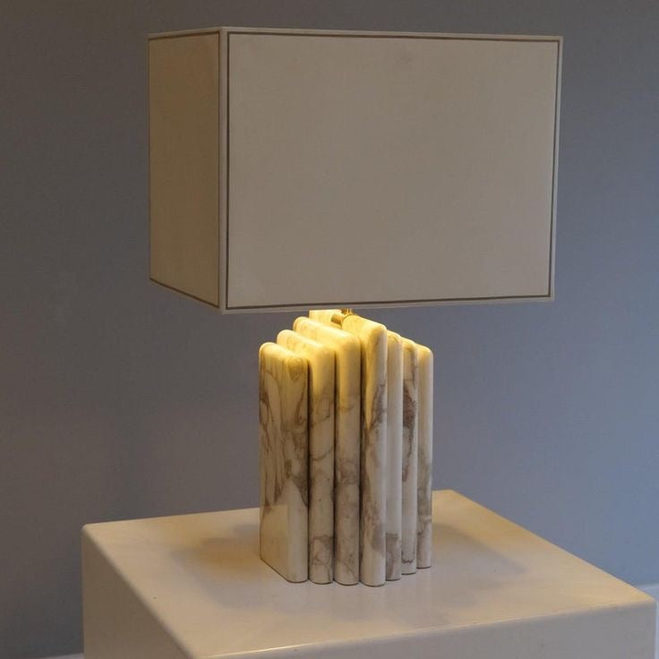 stacked style marble lamp
