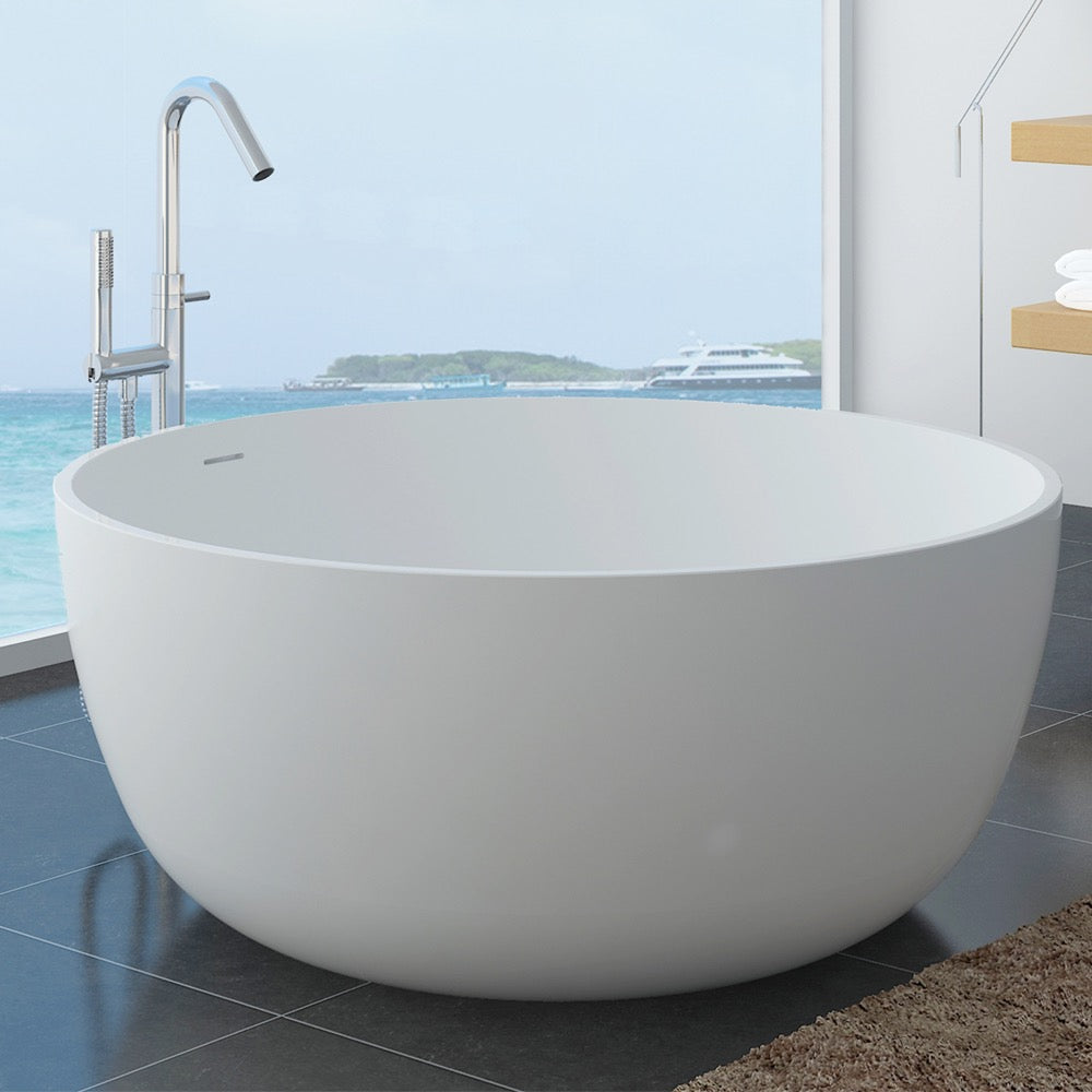 Luna stone resin bathtub