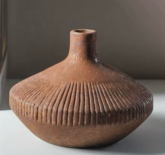 old world style ceramic vase