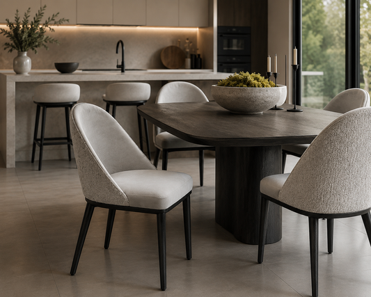 Novara Luxury Upholstered Dining Chair – product view 1