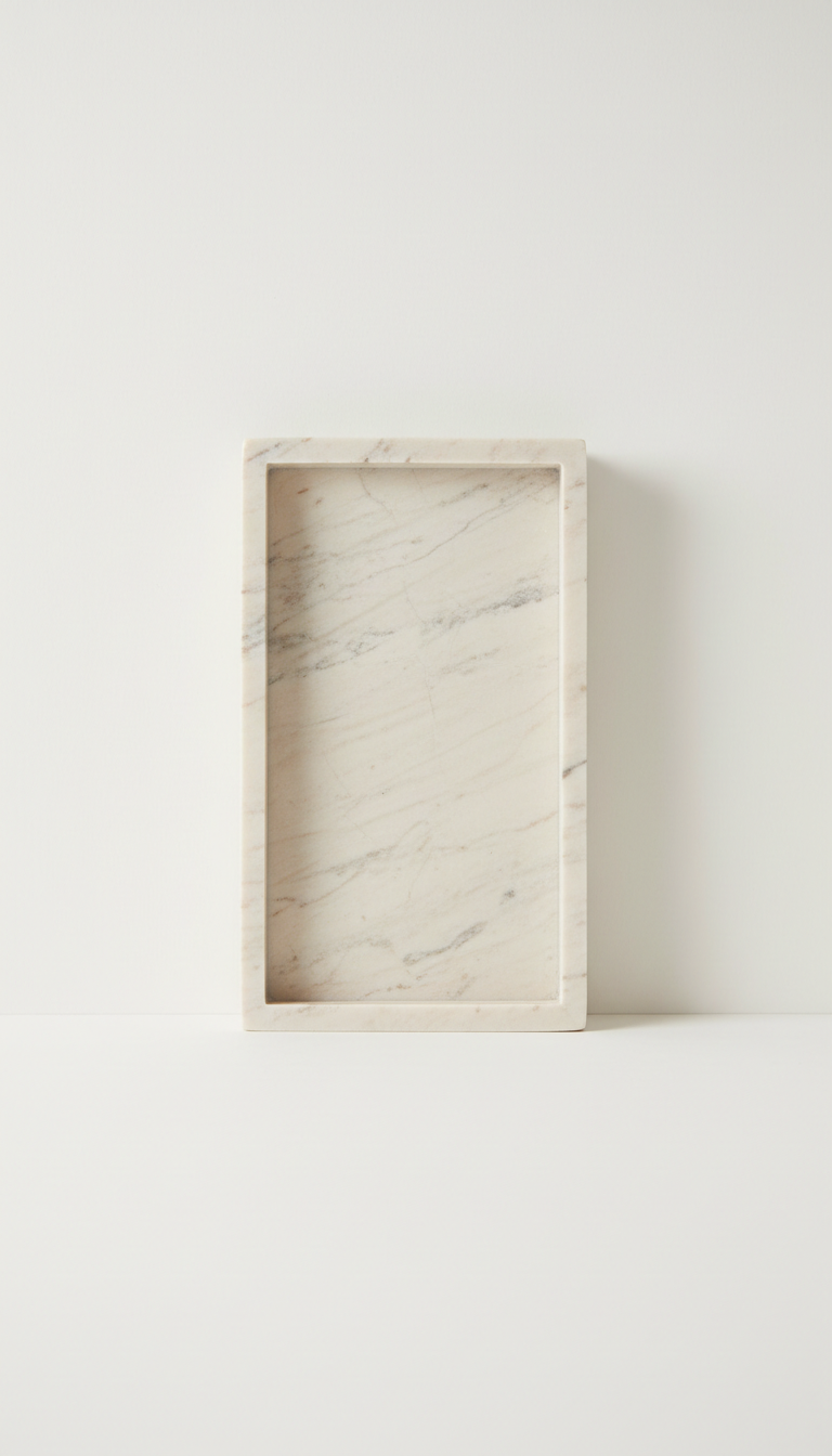 Minimal Marble Tray