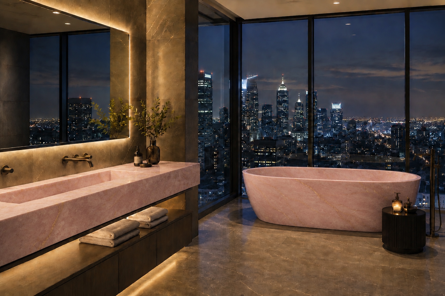Grande Pink Onyx Basin