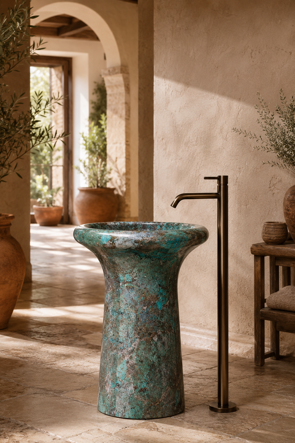 Amazon green freestanding pedestal 