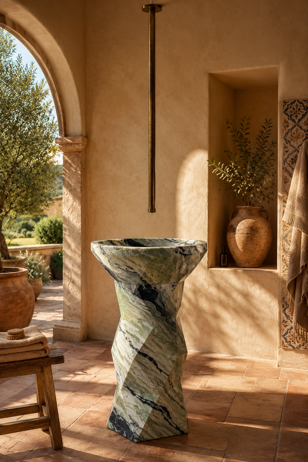 Shangri La green sink 