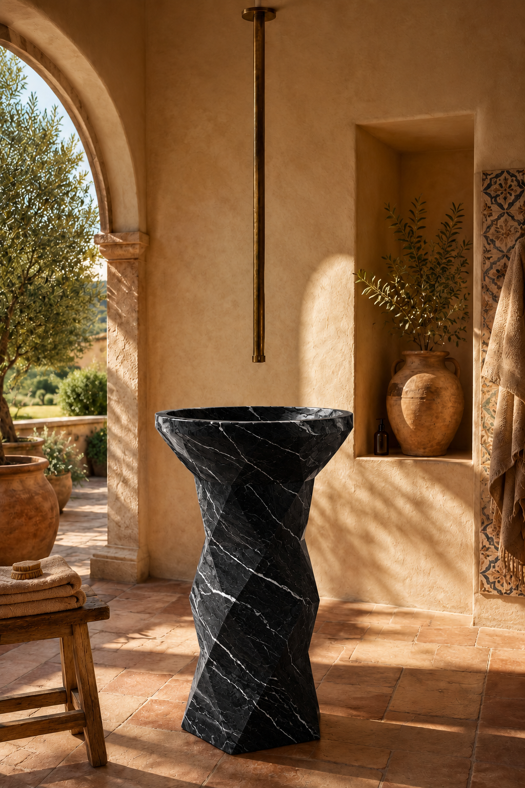 Nero Marquita freestanding basin 
