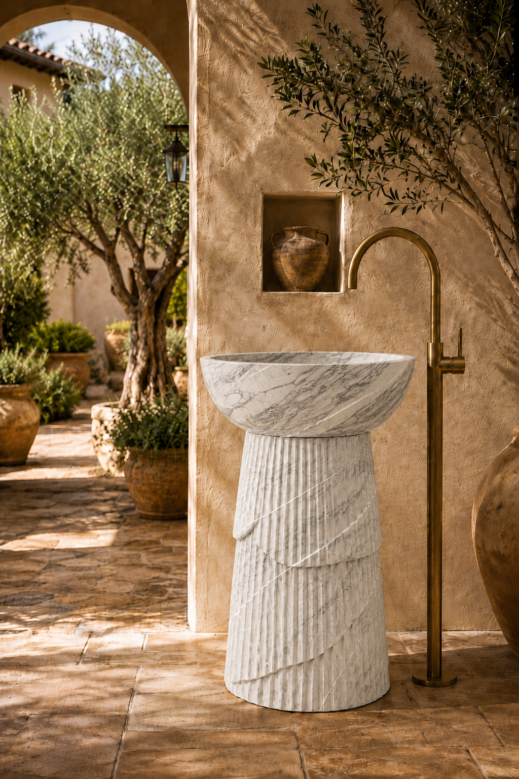 Arabescato Corchia sink 