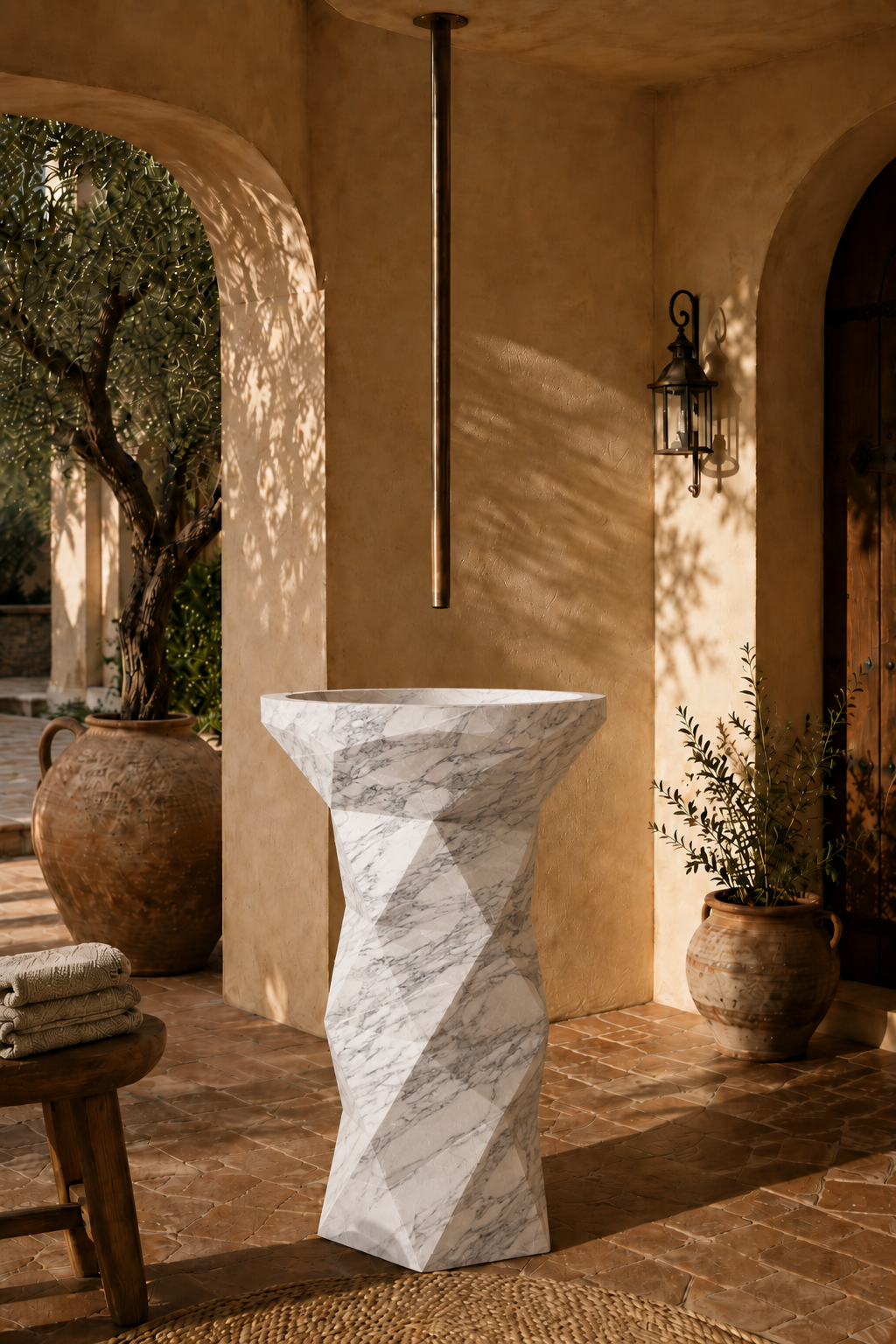 Arabescato Corchia marble basin 