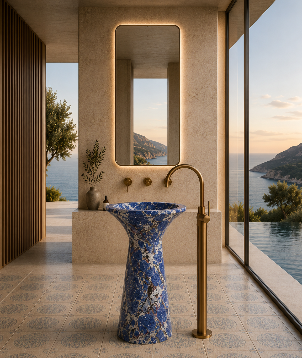 Bolivian Pedestal Marble 