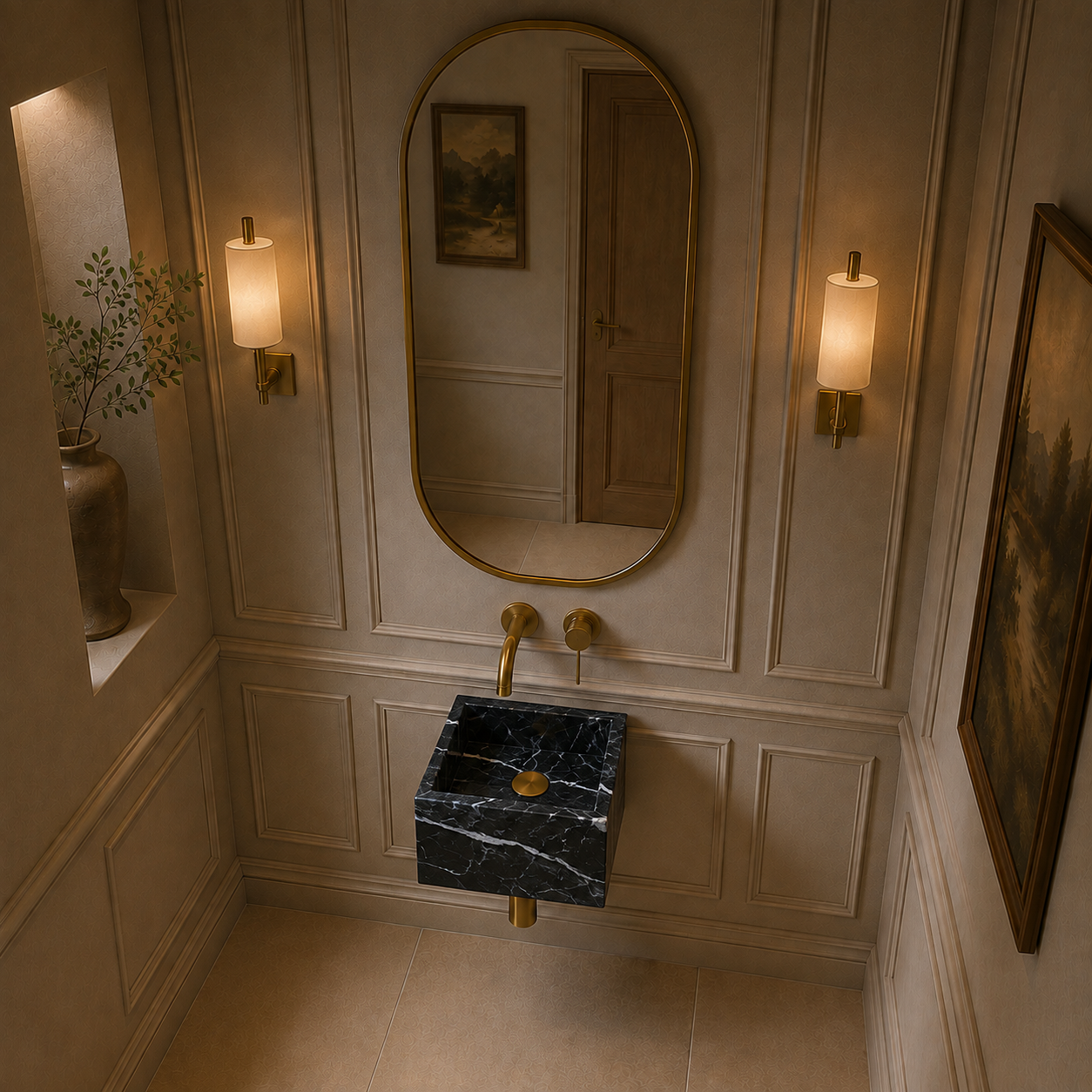 Nero Marquita wall mounted sink 