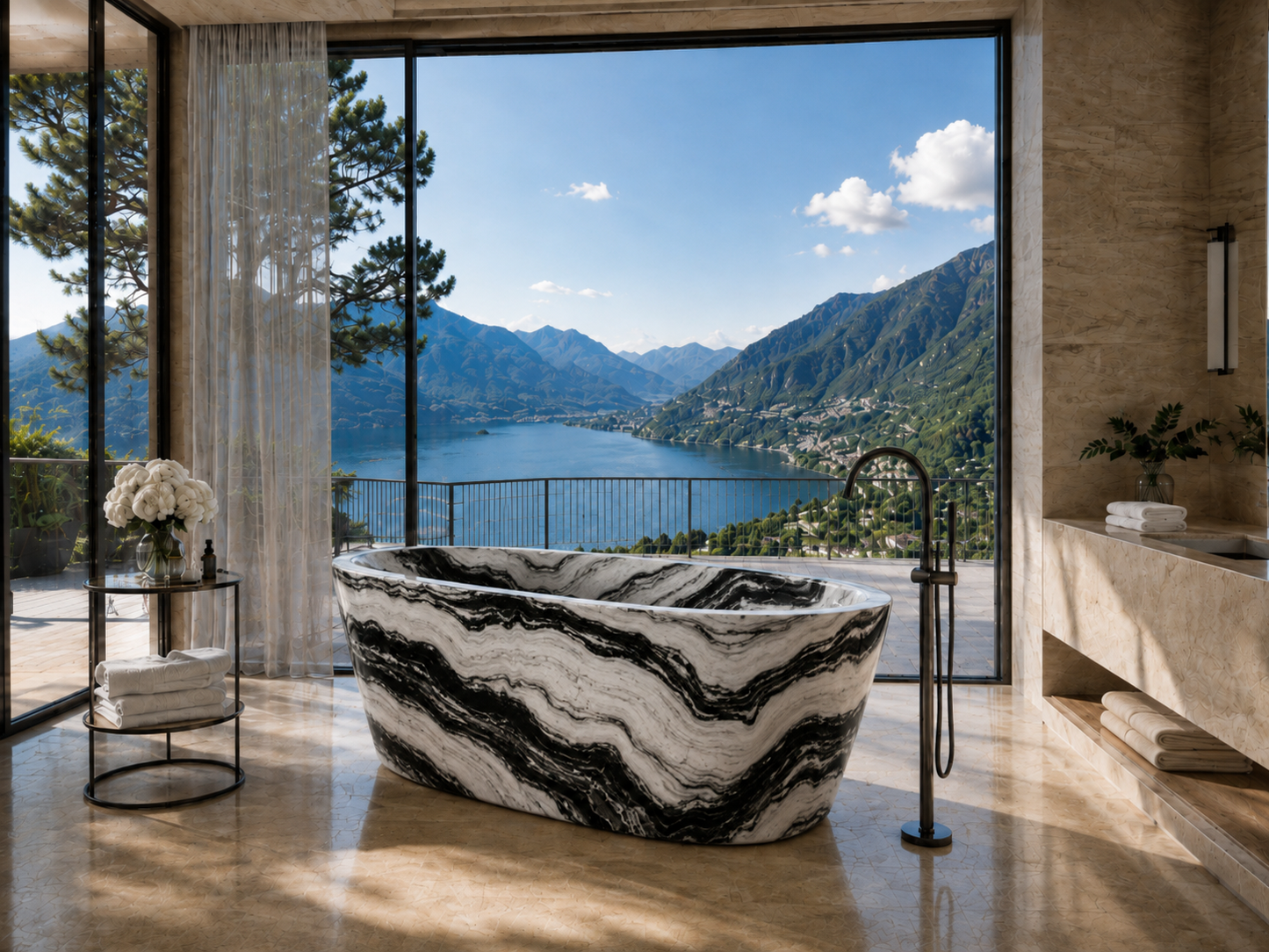 The Beaumont Collection | Luxury Freestanding Marble Bathtub