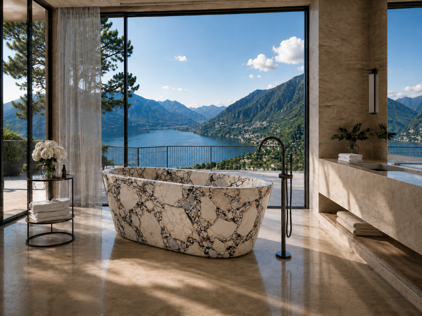 The Beaumont Collection | Luxury Freestanding Marble Bathtub
