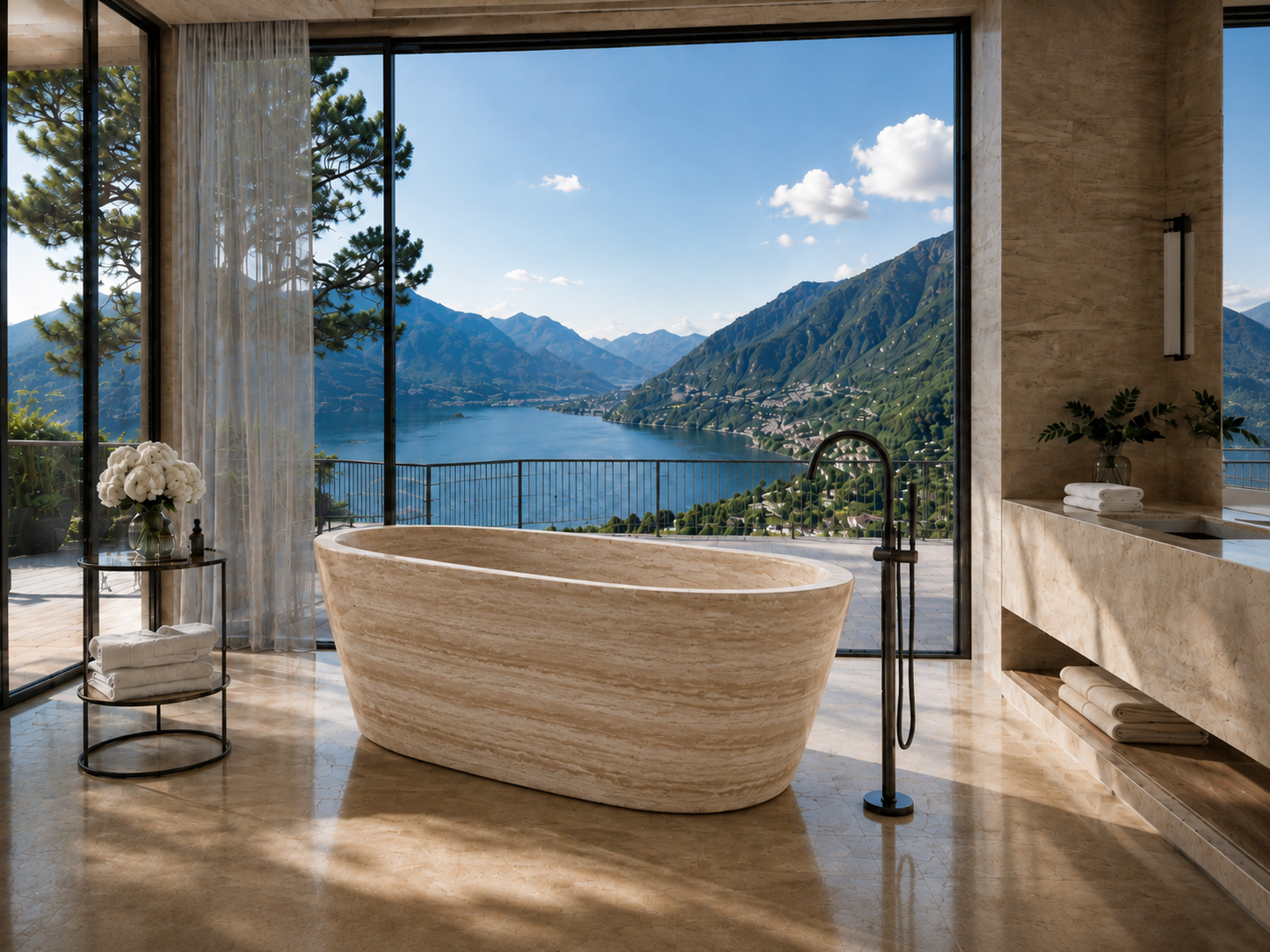 The Beaumont Collection | Luxury Freestanding Marble Bathtub