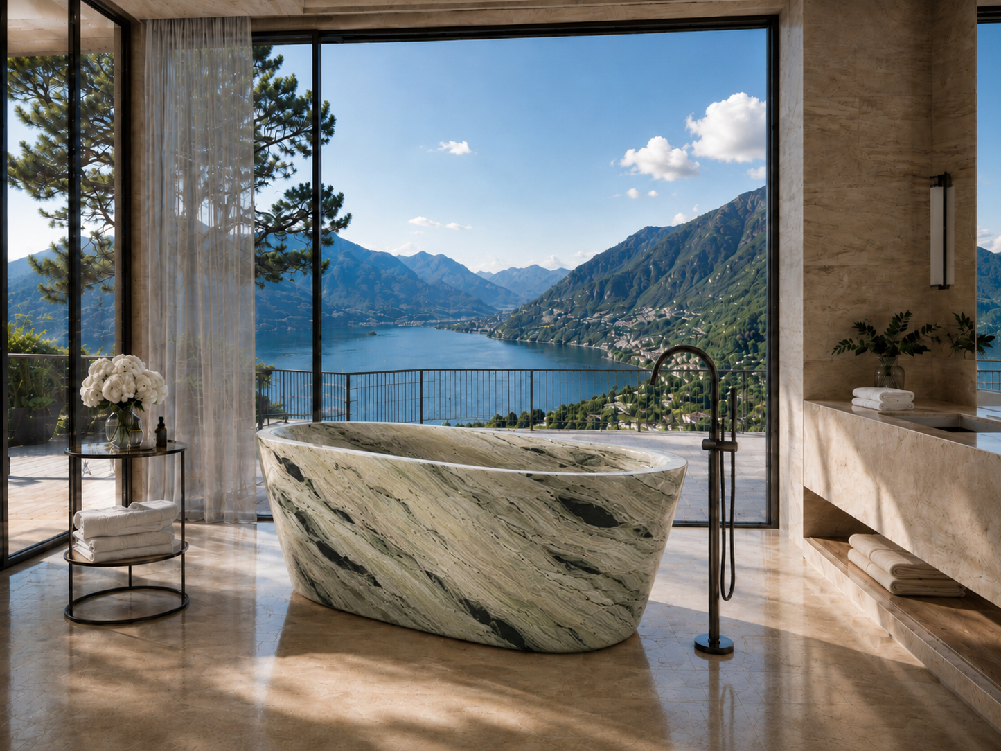 The Beaumont Collection | Luxury Freestanding Marble Bathtub