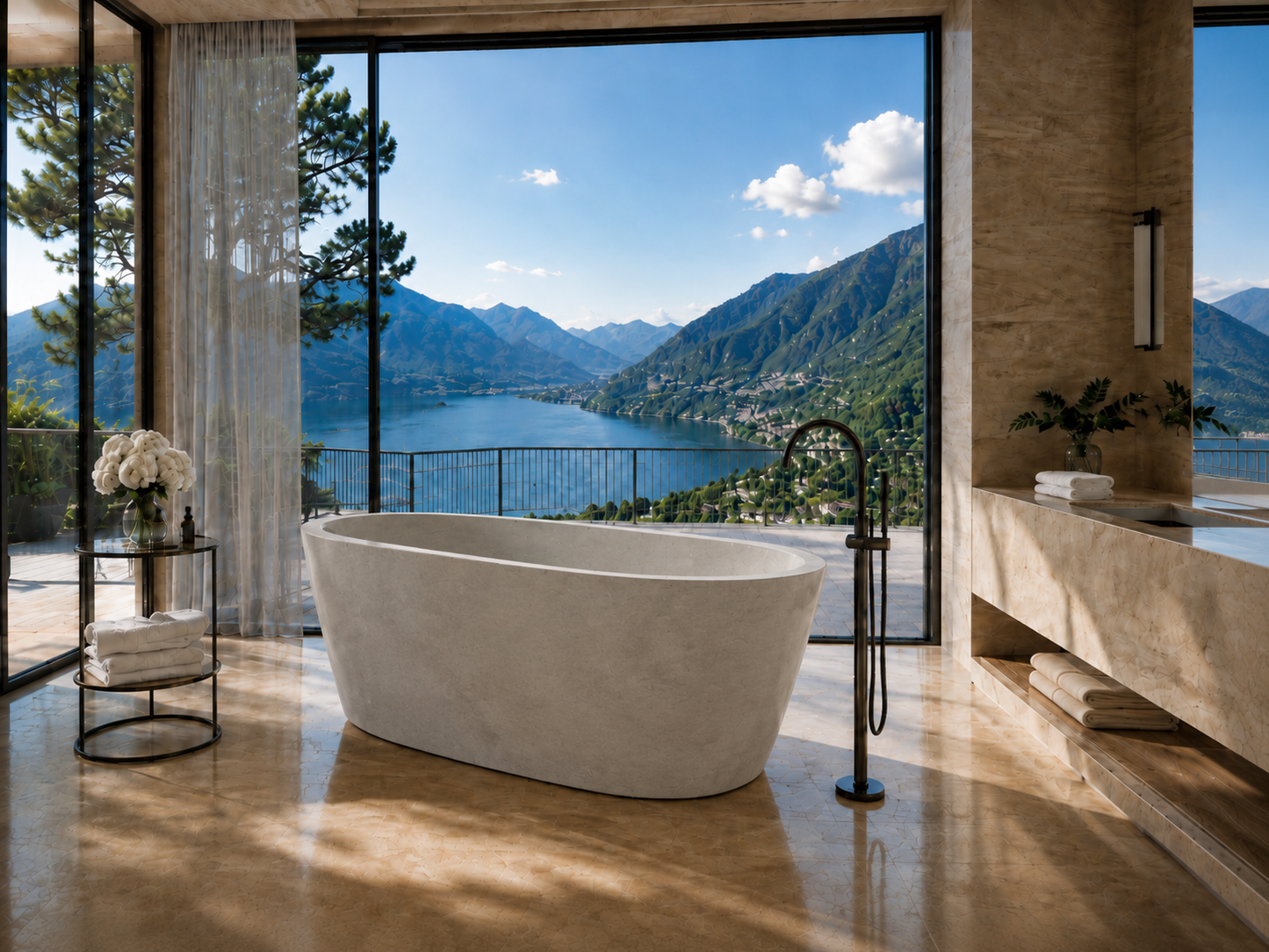 The Beaumont Collection | Luxury Freestanding Marble Bathtub
