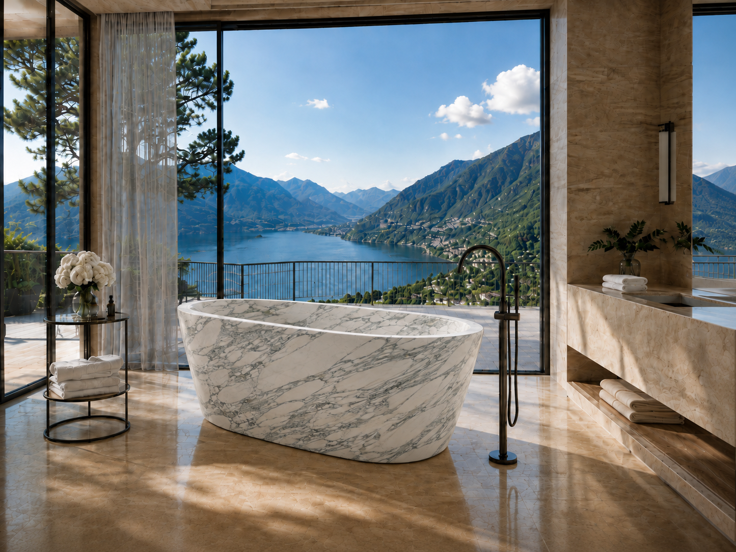 The Beaumont Collection | Luxury Freestanding Marble Bathtub