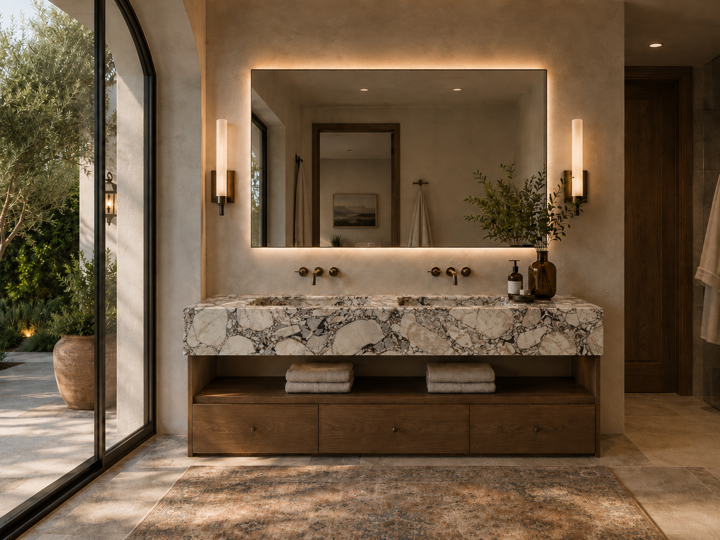 Grande Aurelia Collection | Luxury Stone Wash Basin