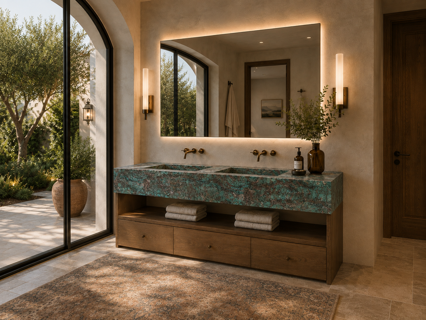 Grande Aurelia Collection | Luxury Stone Wash Basin