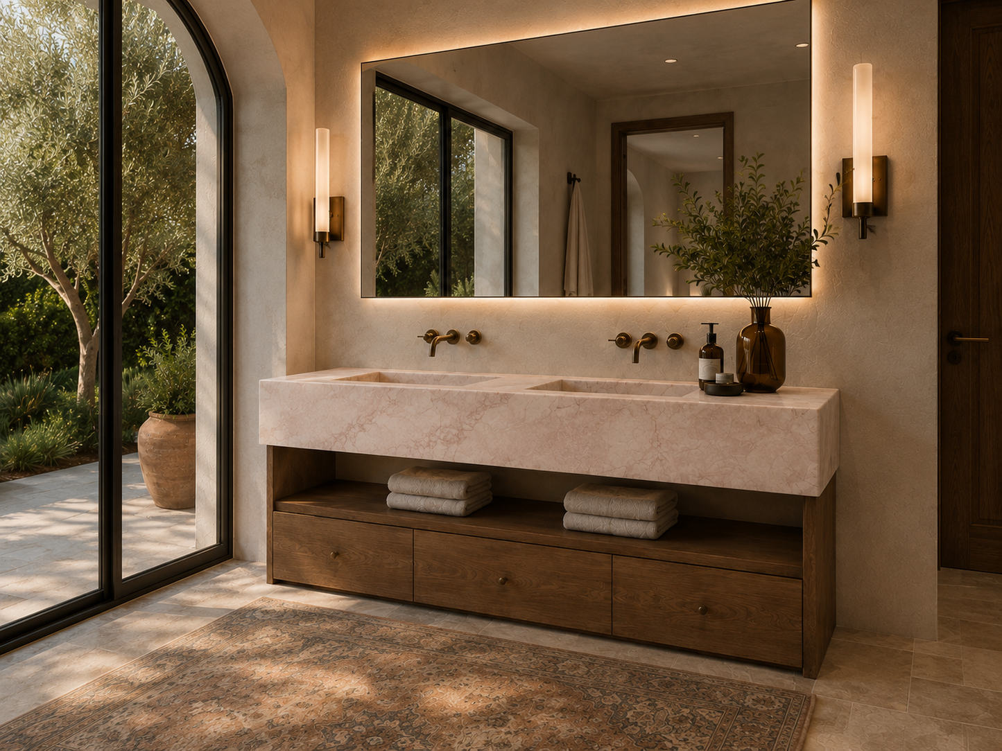 Grande Aurelia Collection | Luxury Stone Wash Basin