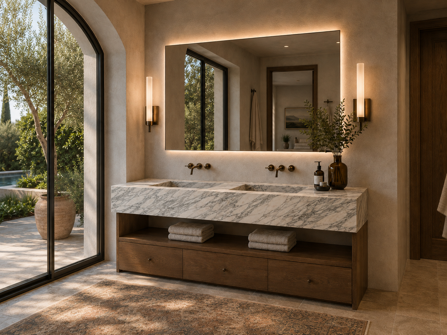 Grande Aurelia Collection | Luxury Stone Wash Basin
