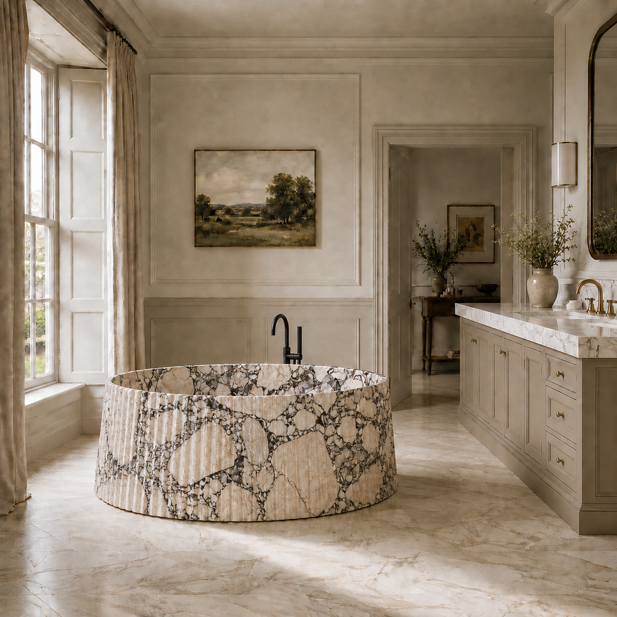 The Manor House Collection | Luxury Freestanding Marble Bathtub