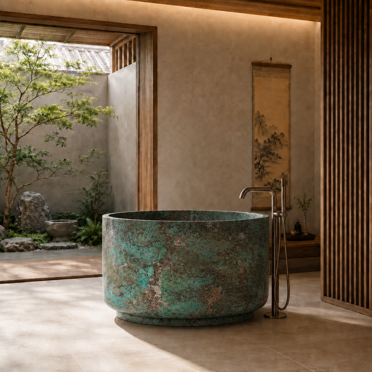 Kanso Collection | Luxury Marble Soaking Bathtub