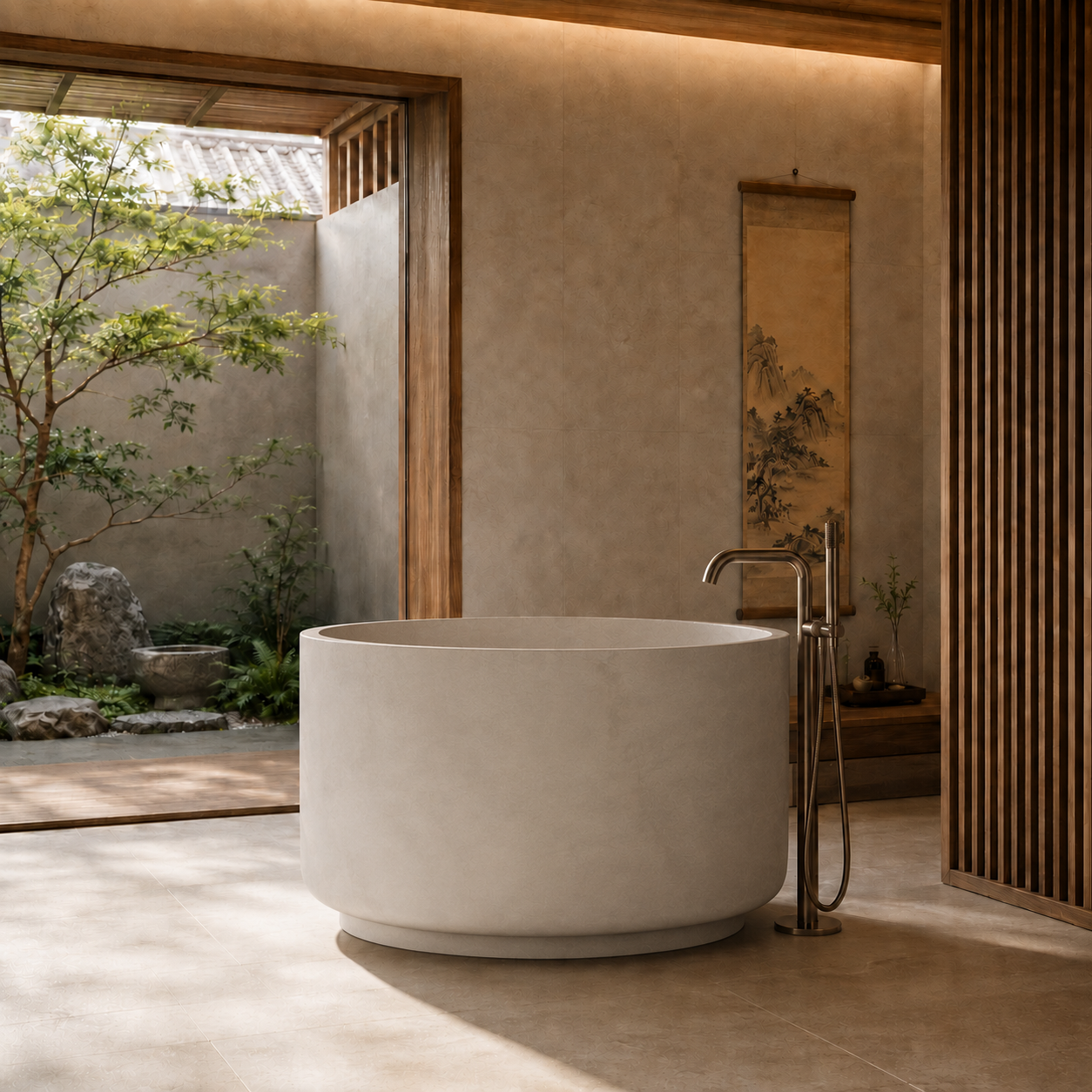 Kanso Collection | Luxury Marble Soaking Bathtub