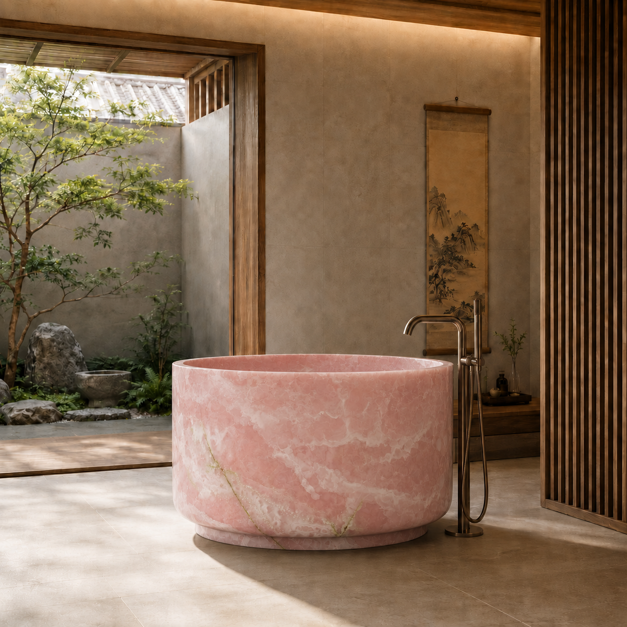 Kanso Collection | Luxury Stone Soaking Bathtub