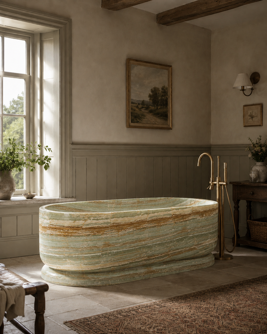 The Cotswold Collection | Freestanding Stone Bathtub
