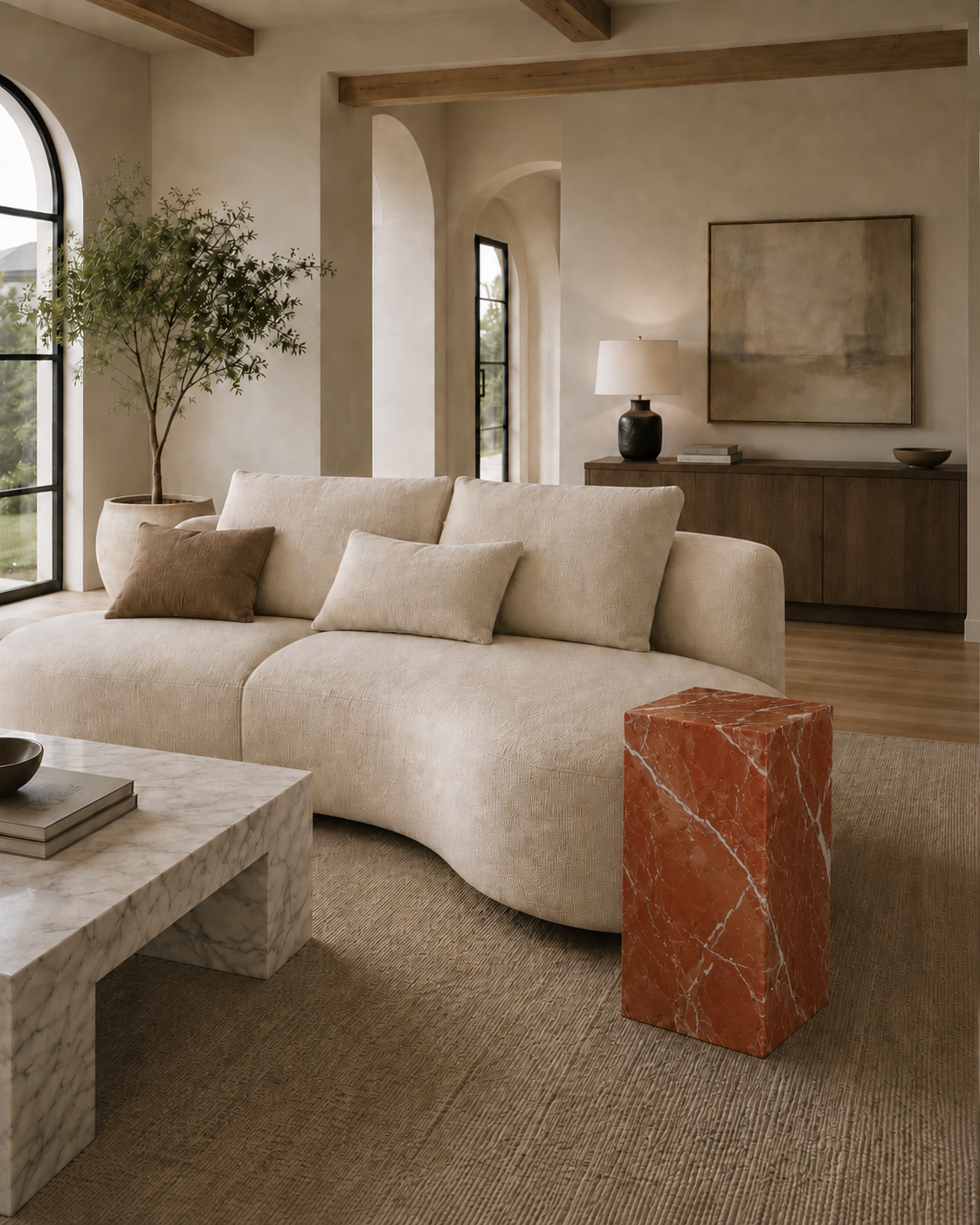 The Monolith Collection | Luxury Marble Side Table