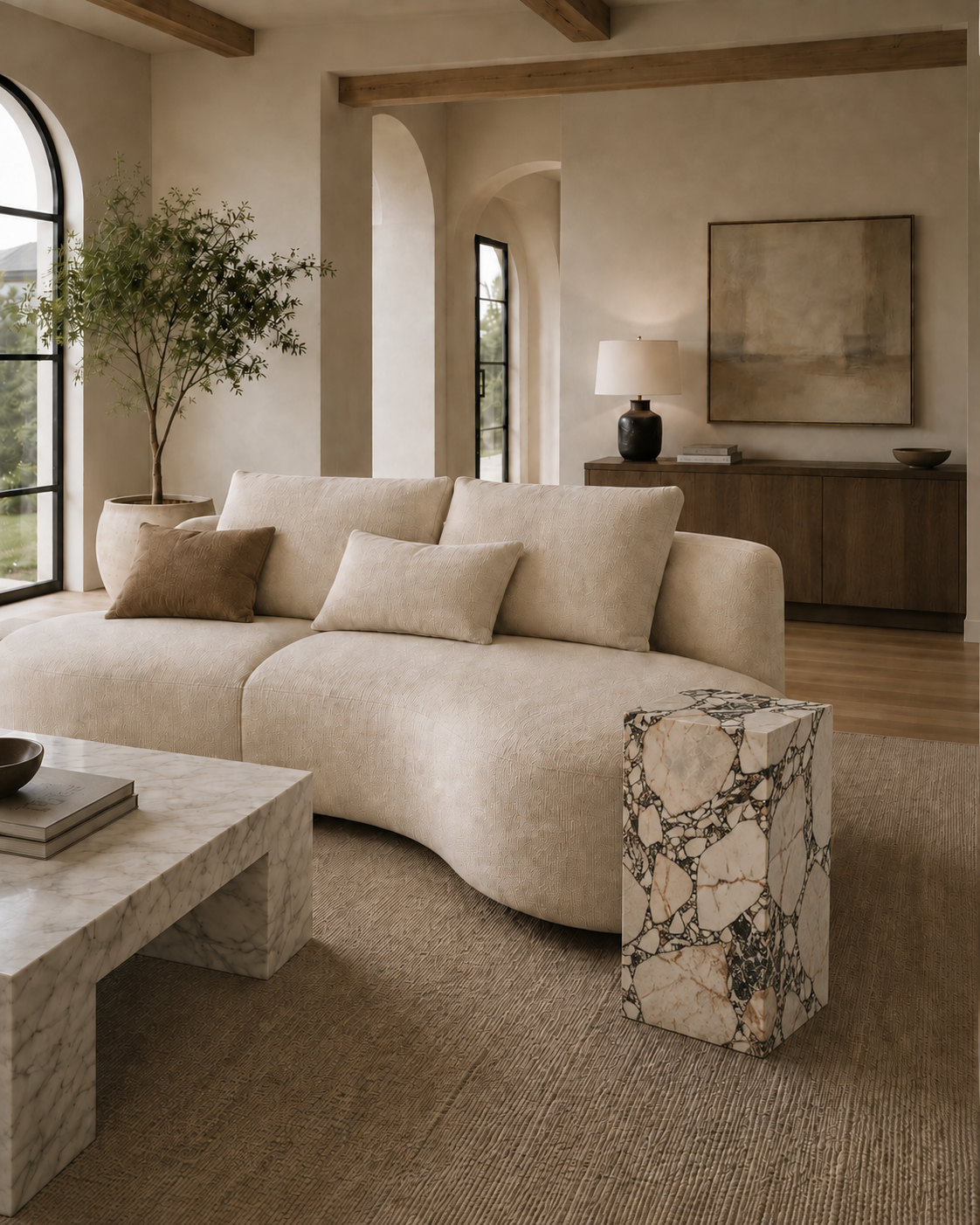 The Monolith Collection | Luxury Marble Side Table