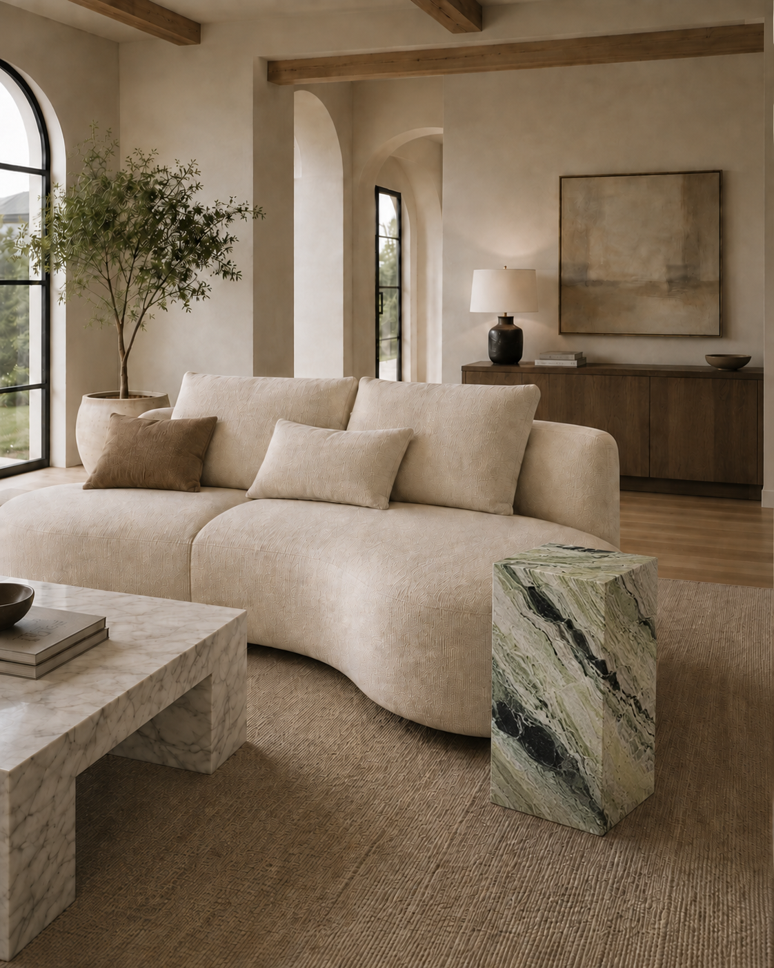 The Monolith Collection | Luxury Marble Side Table