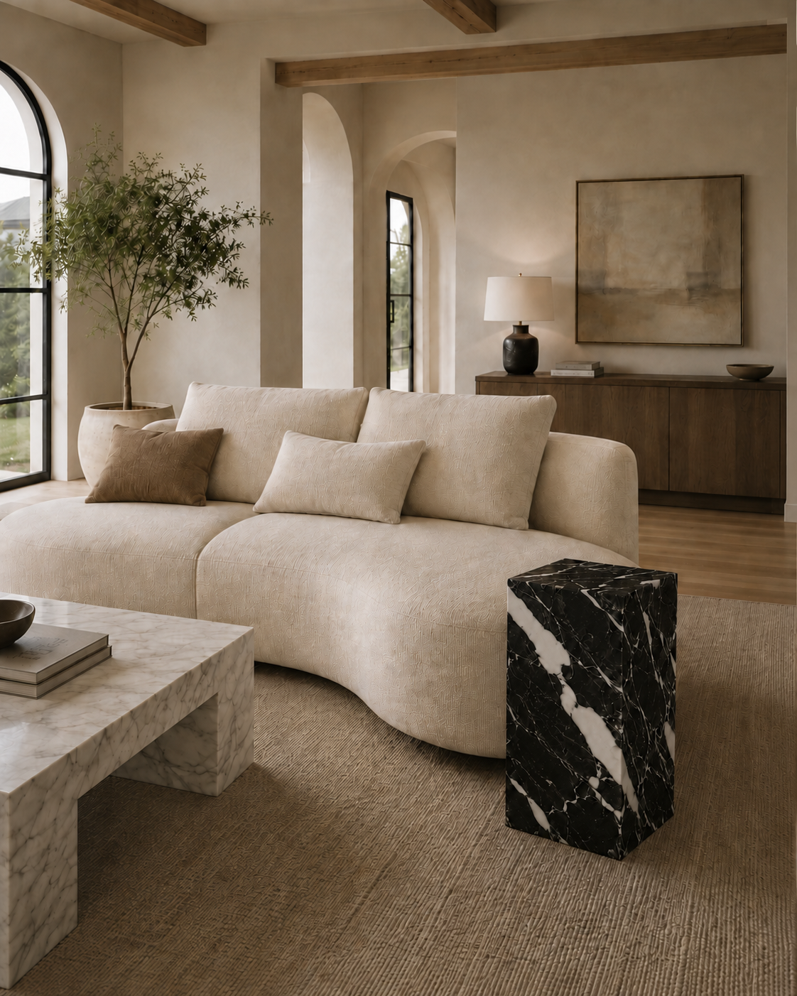 The Monolith Collection | Luxury Marble Side Table