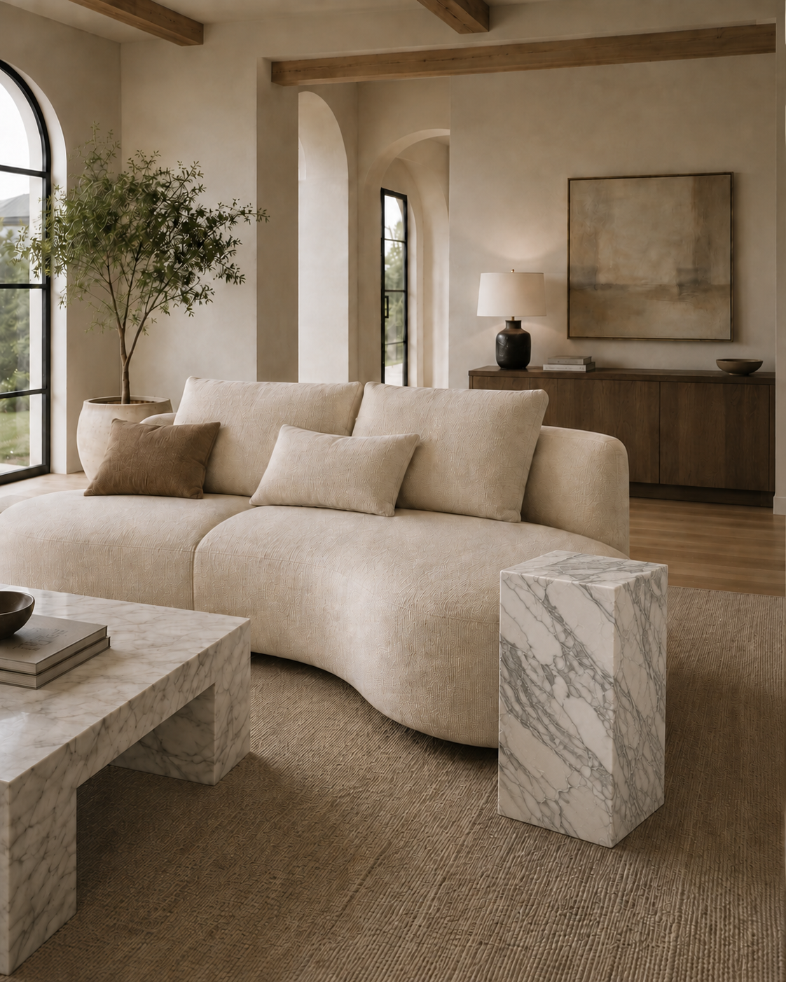 The Monolith Collection | Luxury Marble Side Table