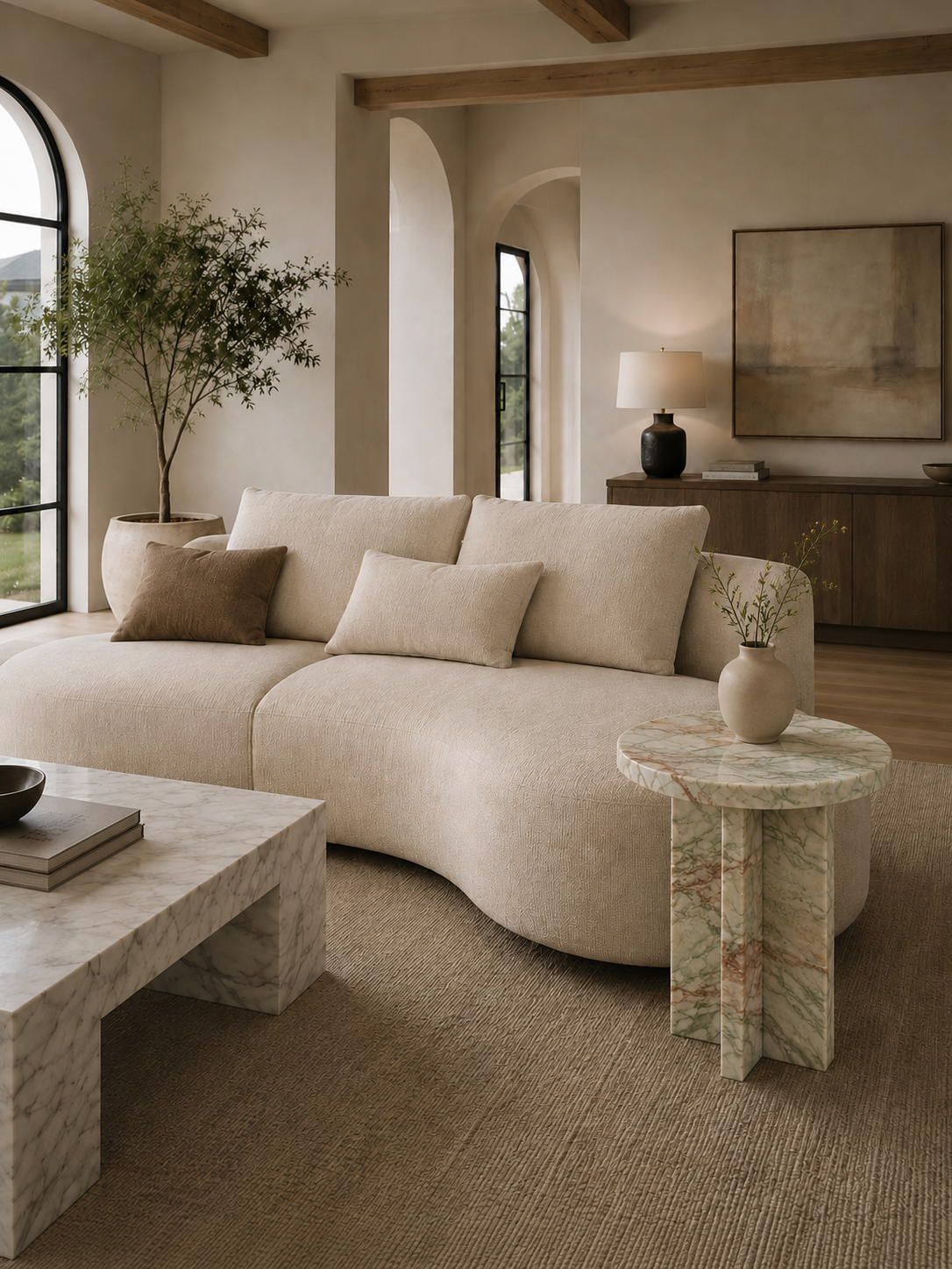 The Arco Collection | Luxury Marble Side Table