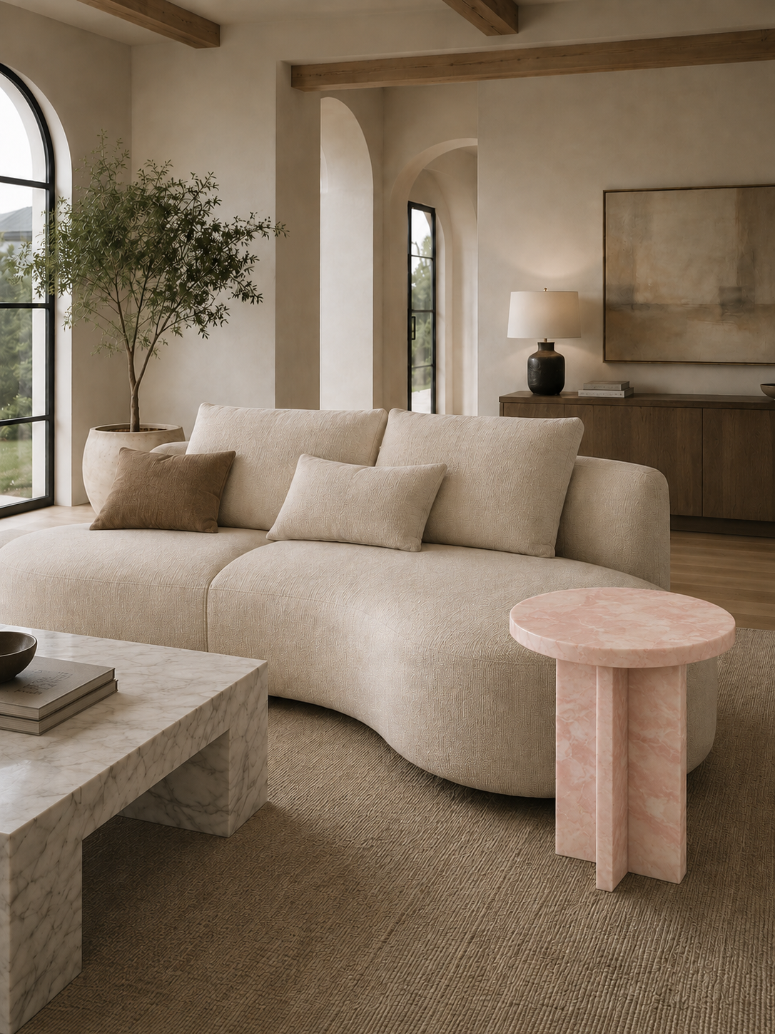 The Arco Collection | Luxury Marble Side Table
