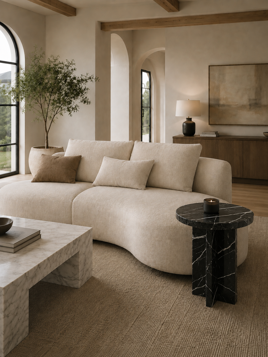 The Arco Collection | Luxury Marble Side Table