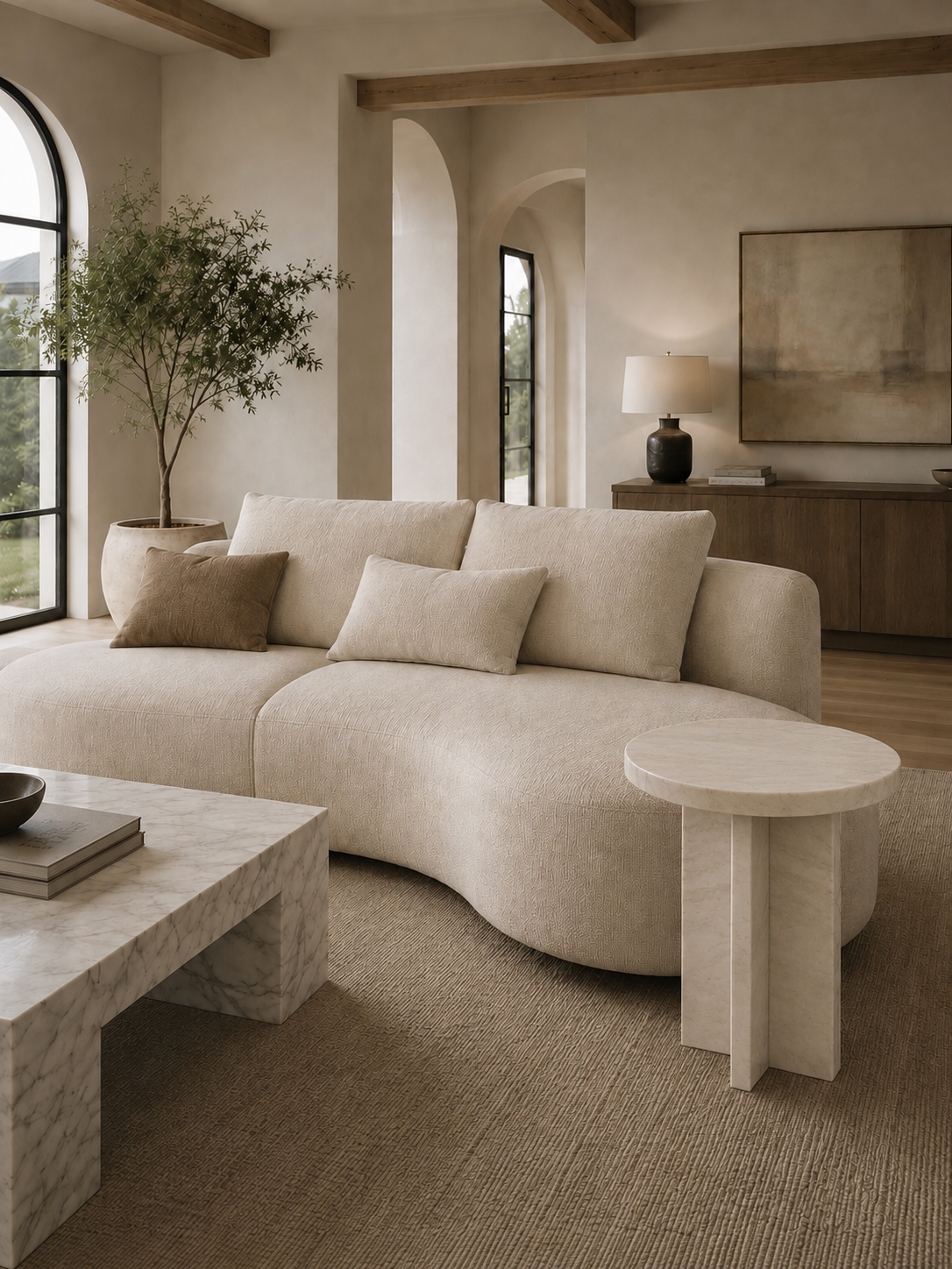 The Arco Collection | Luxury Marble Side Table