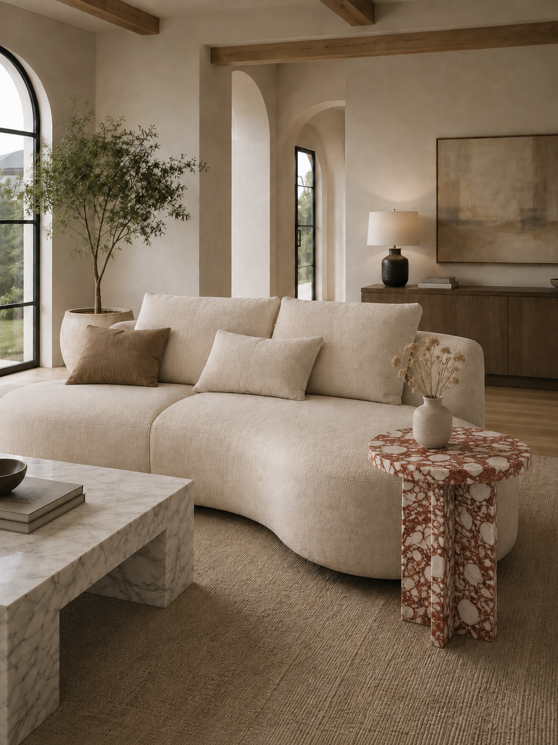 The Arco Collection | Luxury Marble Side Table