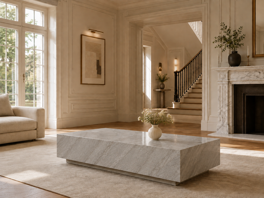 Palazzo Collection Luxury Stone Coffee Table – Taj Mahal, product view 3