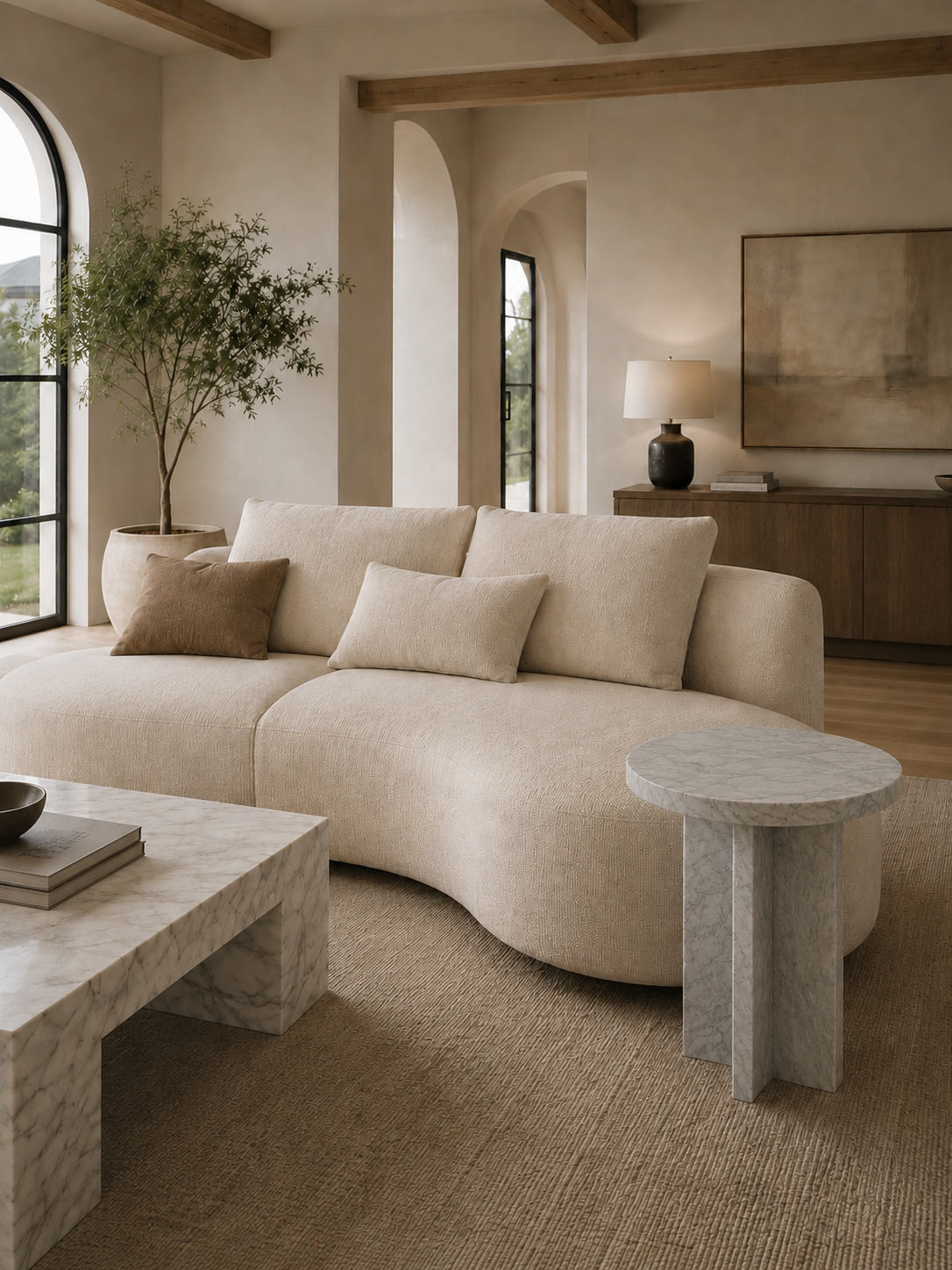 The Arco Collection | Luxury Stone Side Table