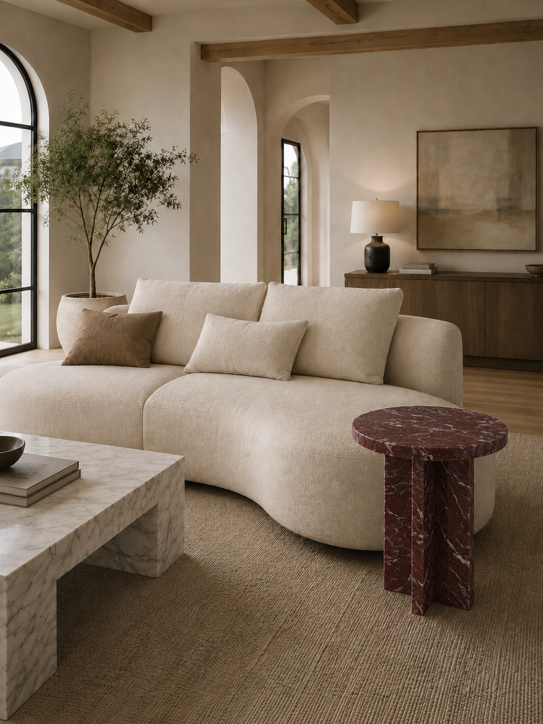 The Arco Collection | Luxury Marble Side Table