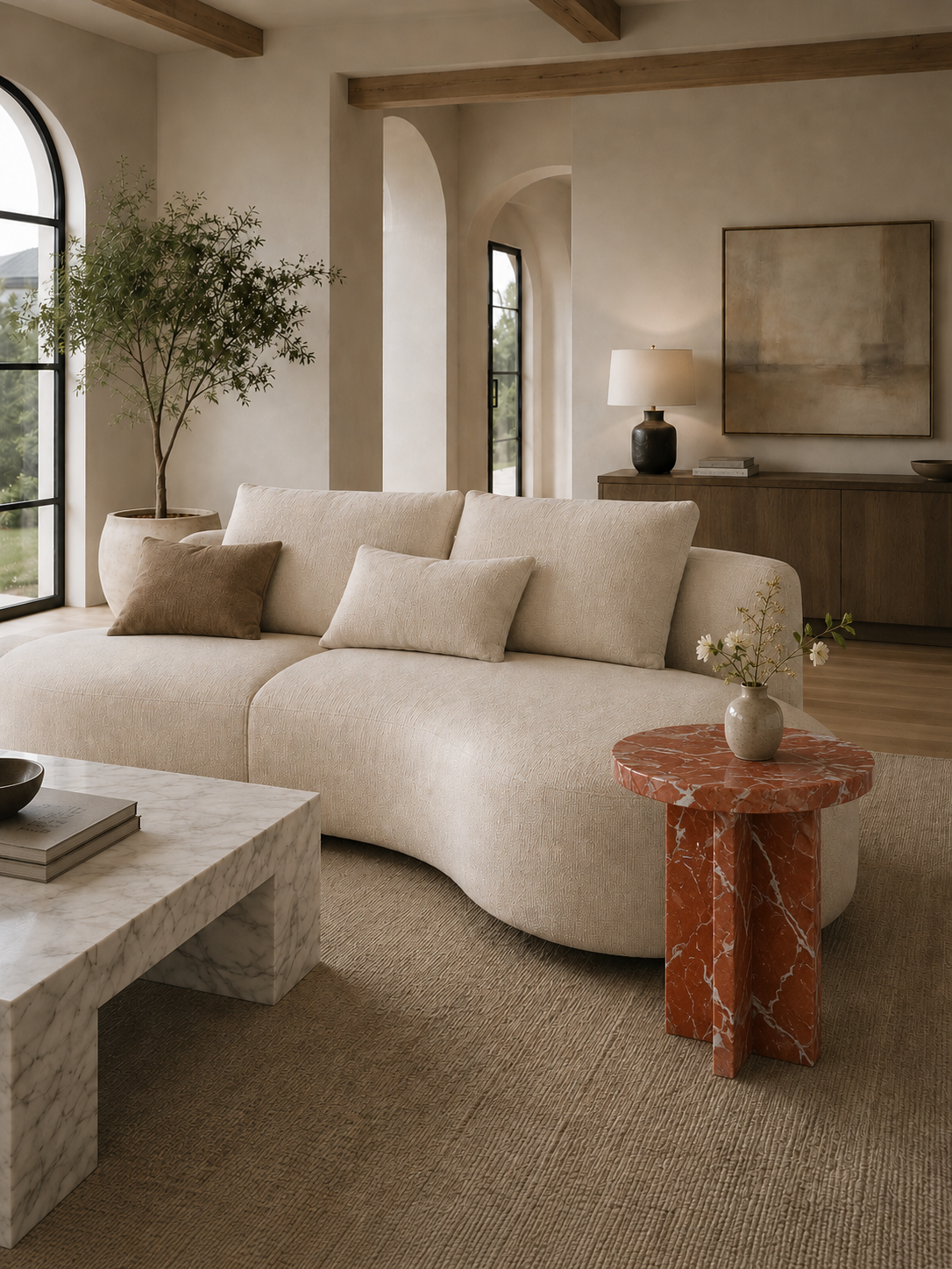 The Arco Collection | Luxury Marble Side Table