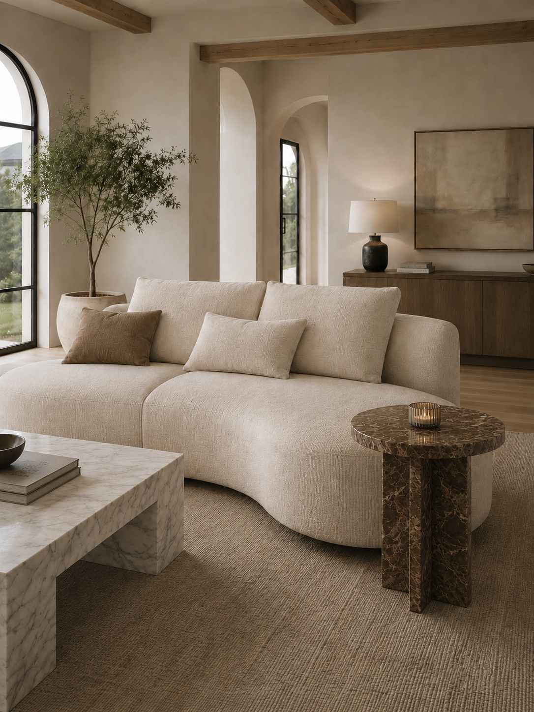 The Arco Collection | Luxury Marble Side Table
