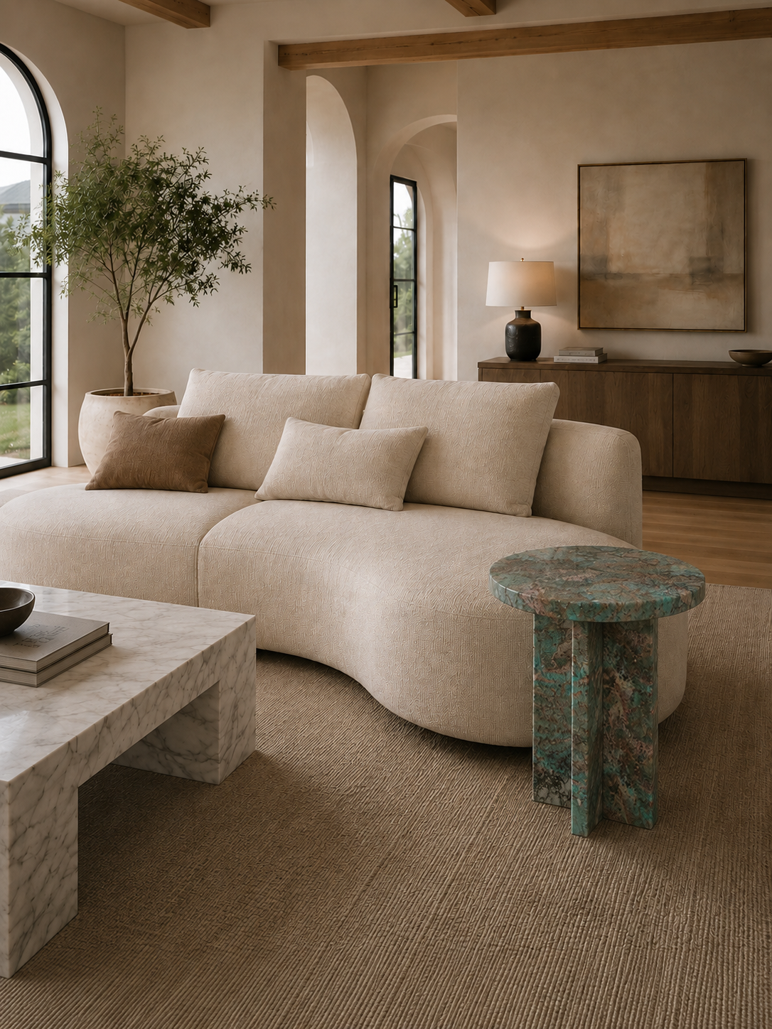 The Arco Collection | Luxury Marble Side Table