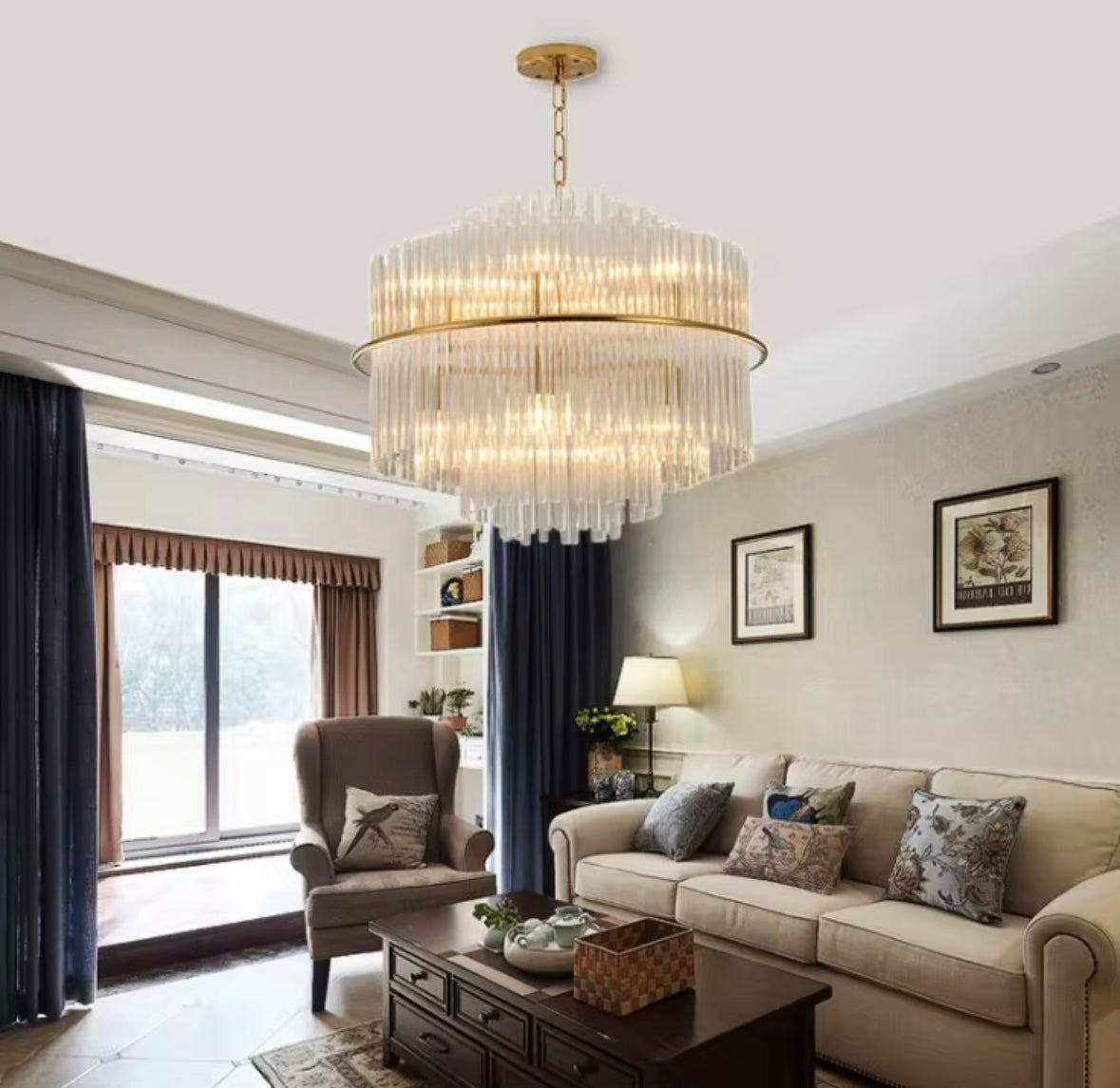 lux modern living room/bedroom chandelier