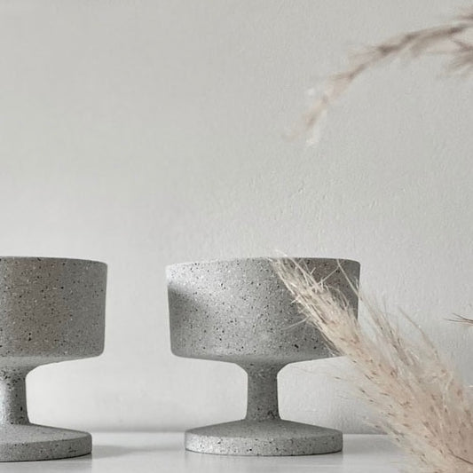 Natural stone candle holder/jar