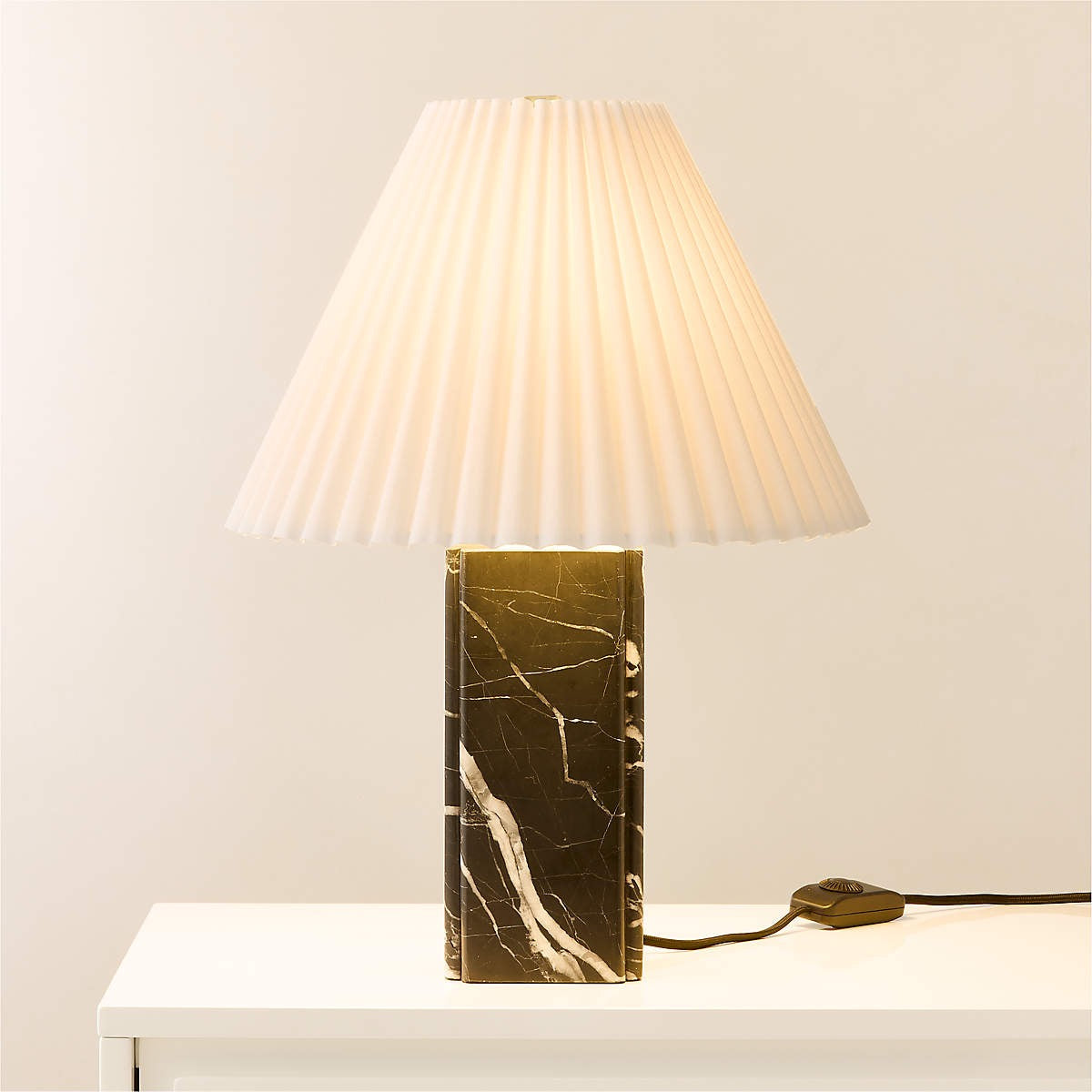 black marble lamp