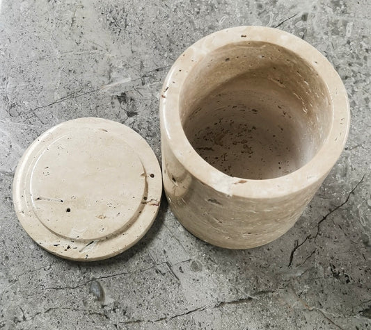 large natural stone candle/jar